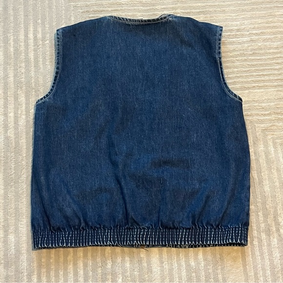 Vintage Dark Denim Vest - Picture 2 of 3